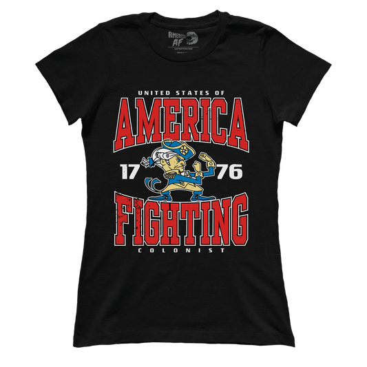 T-shirt Premium Ladies Tee / Black / XS America Fighting (Ladies)