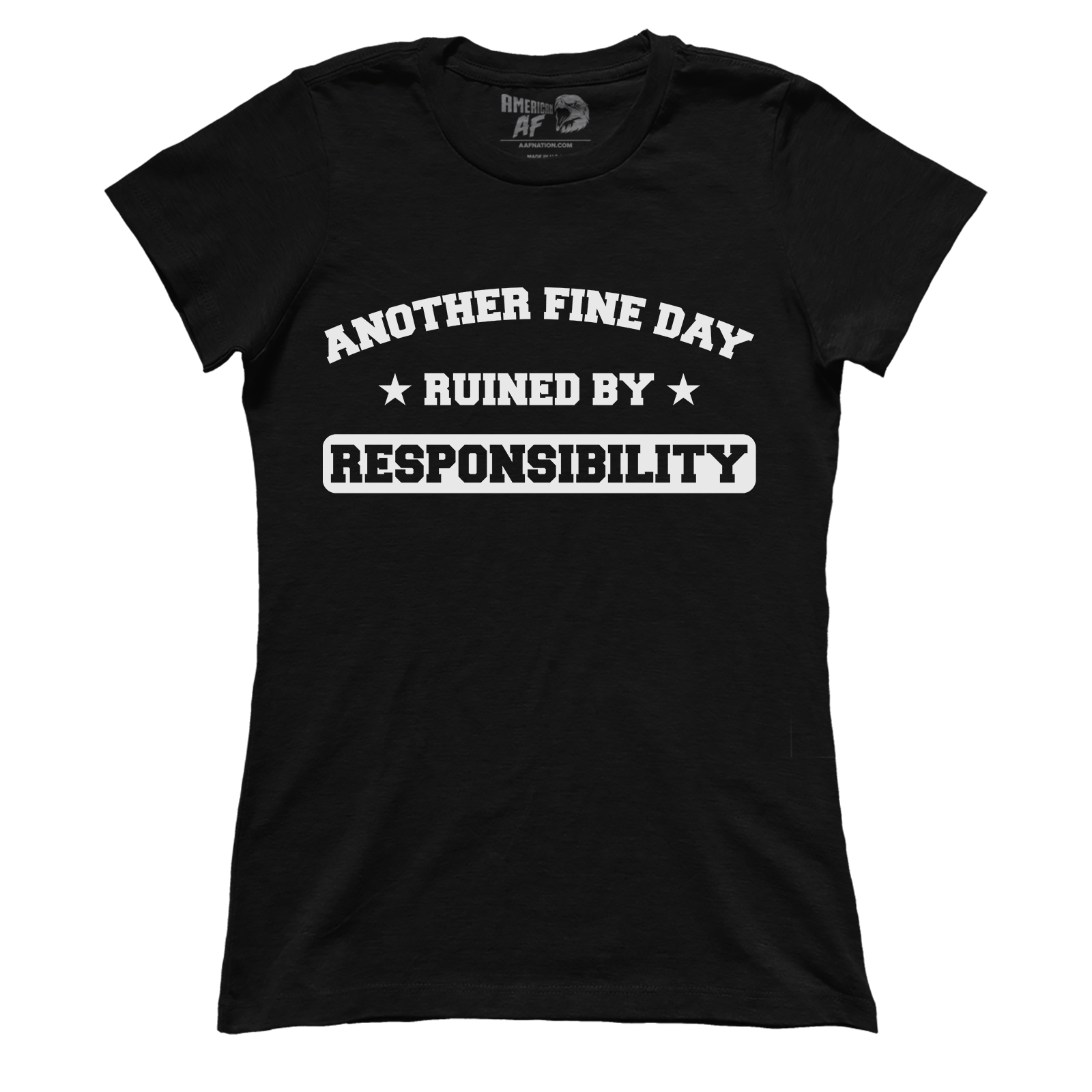 Apparel Premium Ladies Tee / Black / XS Fine Day Ruined (Ladies)