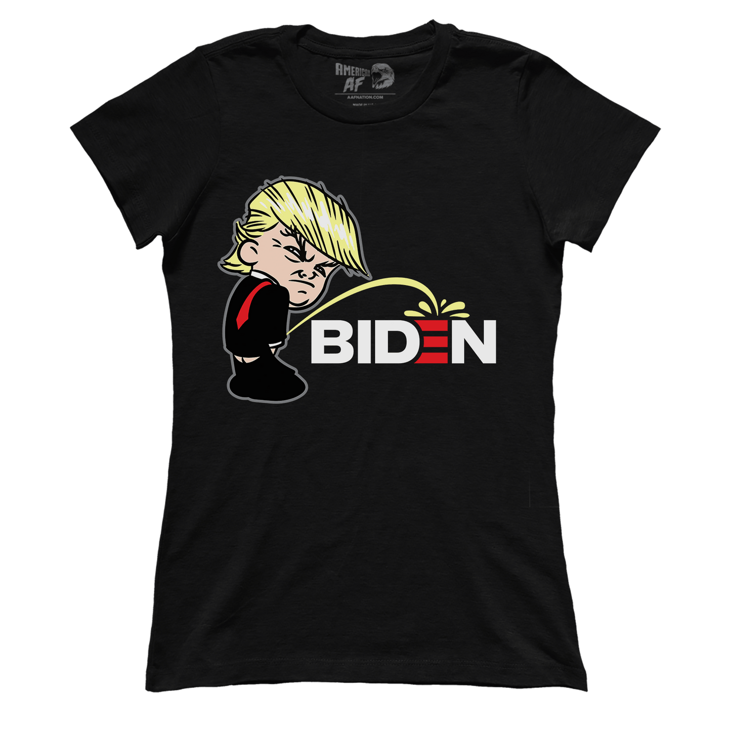 T-shirt Premium Ladies Tee / Black / XS Trump Peeing Biden (Ladies)