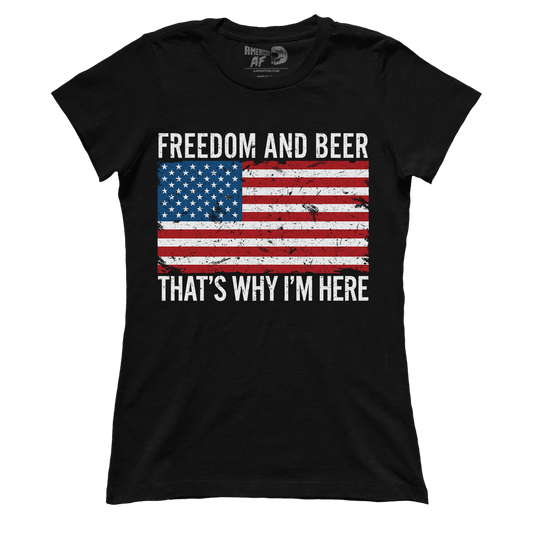 T-shirt Freedom and Beer (Ladies)