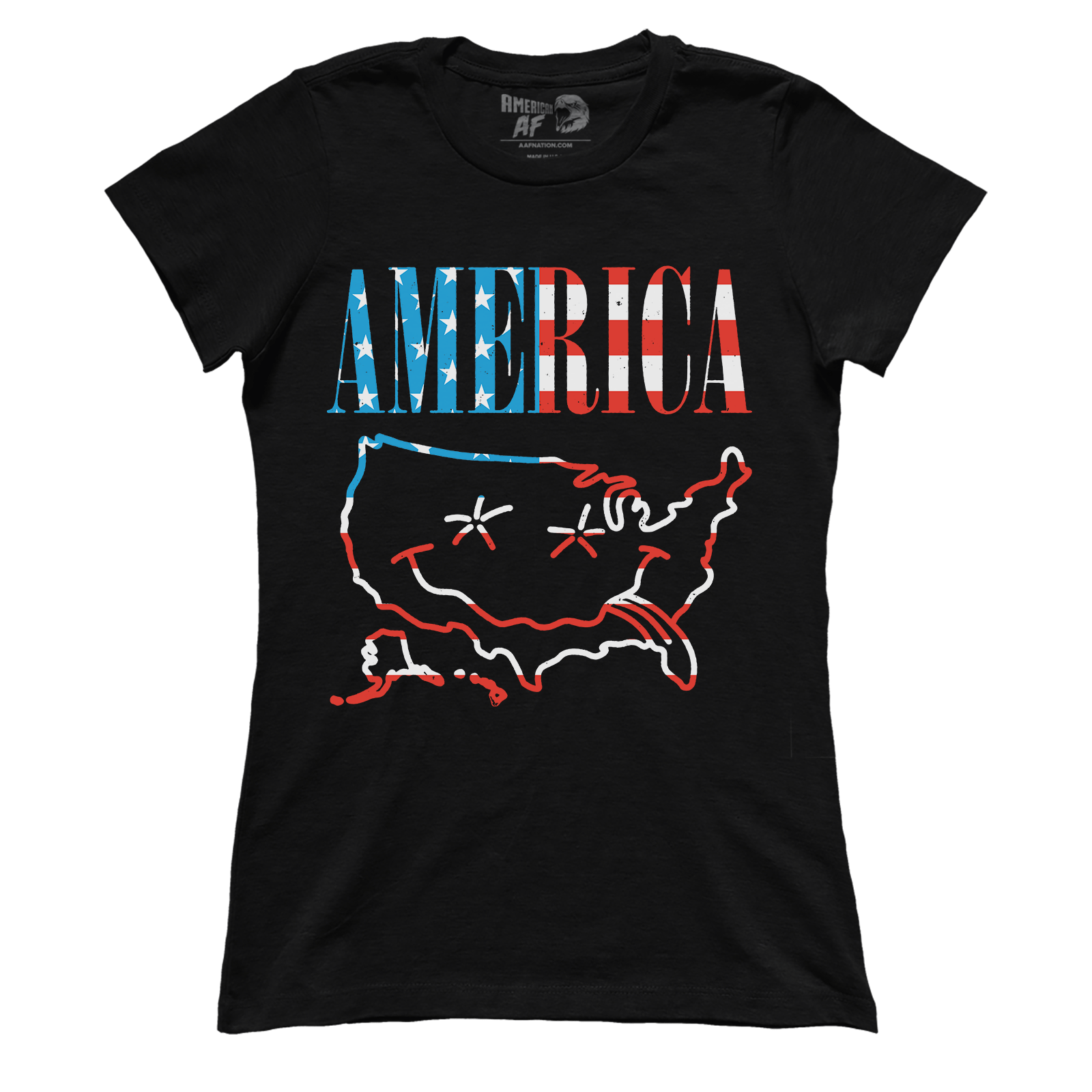 Apparel Premium Ladies Tee / Black / XS America Band (Ladies)