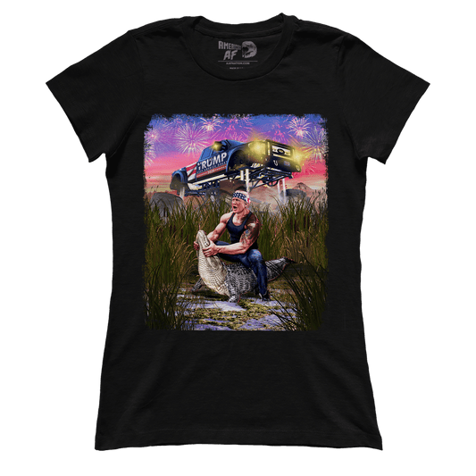 T-shirt Premium Ladies Tee / Black / XS Trump Gator Wrestling (Ladies)