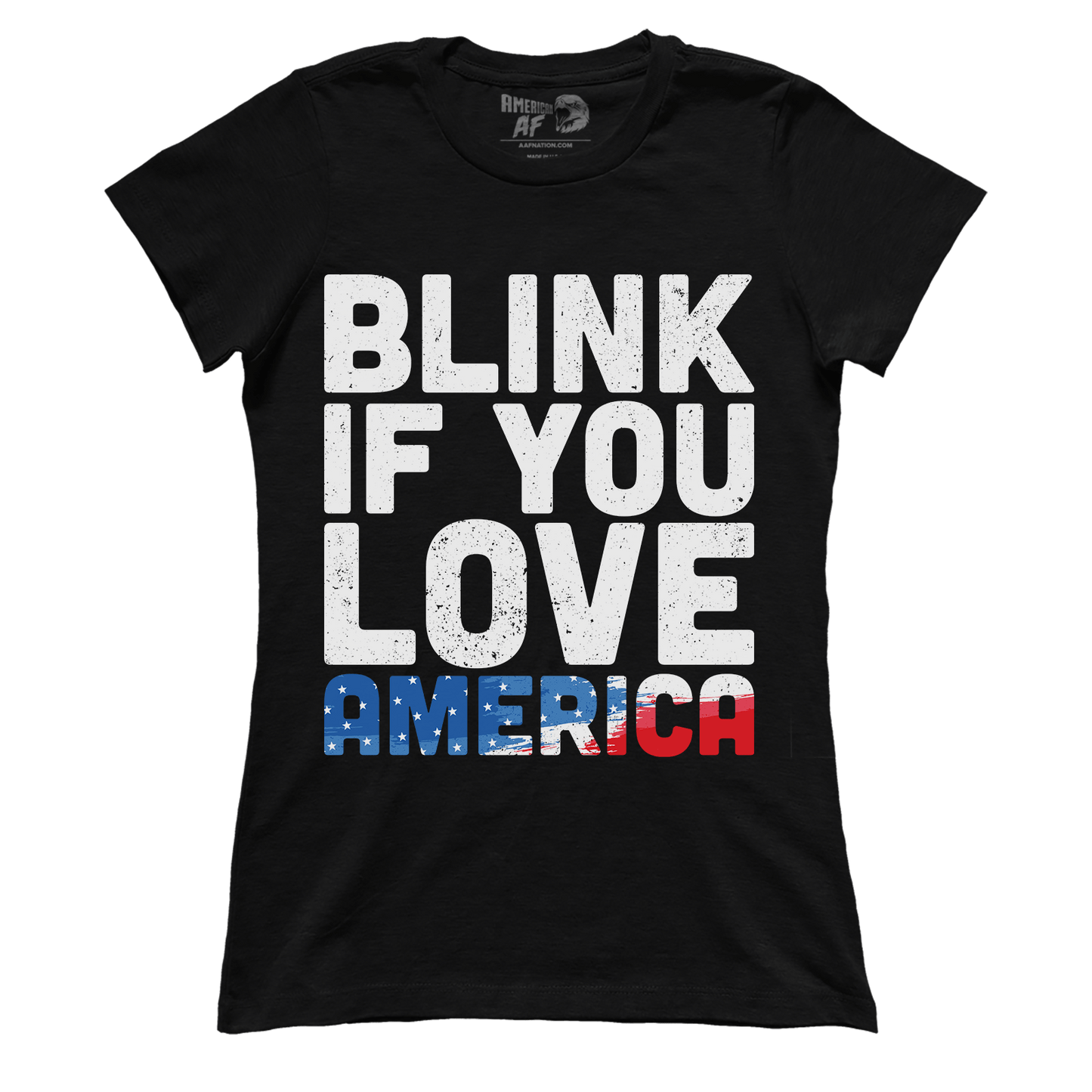 T-shirt Premium Ladies Tee / Black / XS Blink If You Love America V2 (Ladies)