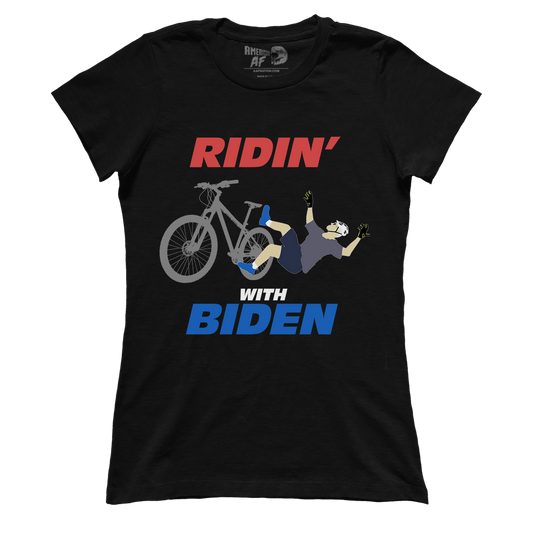 T-shirt Premium Ladies Tee / Black / XS Ridin' with Biden (Ladies)