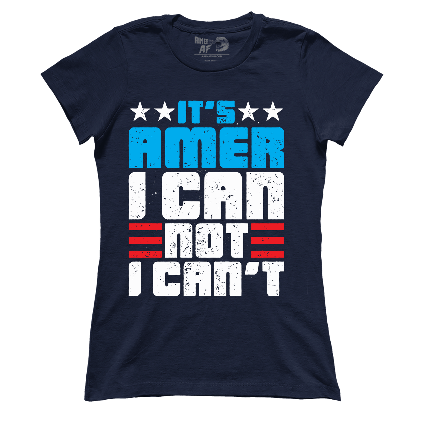 Apparel Premium Ladies Tee / Midnight Navy / XS Amer I Can (Ladies)