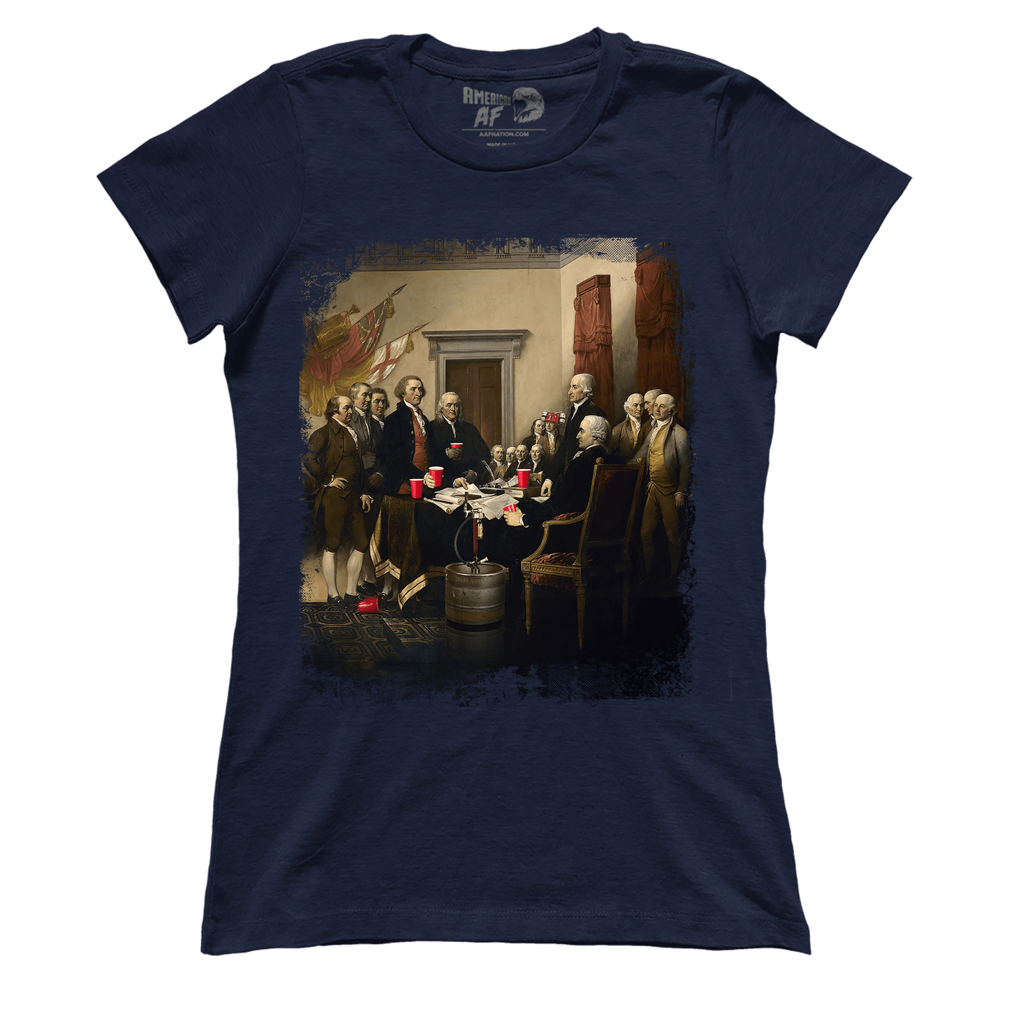 T-shirt Premium Ladies Tee / Midnight Navy / XS Party Like Our Forefathers (Ladies)