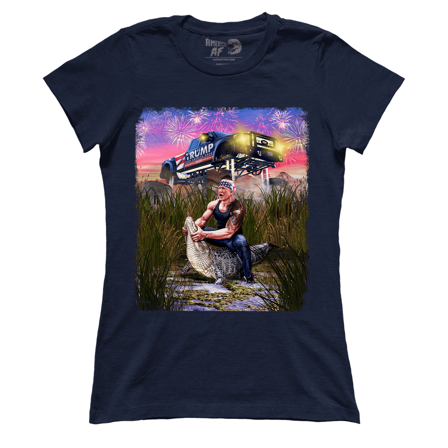 T-shirt Premium Ladies Tee / Midnight Navy / XS Trump Gator Wrestling (Ladies)