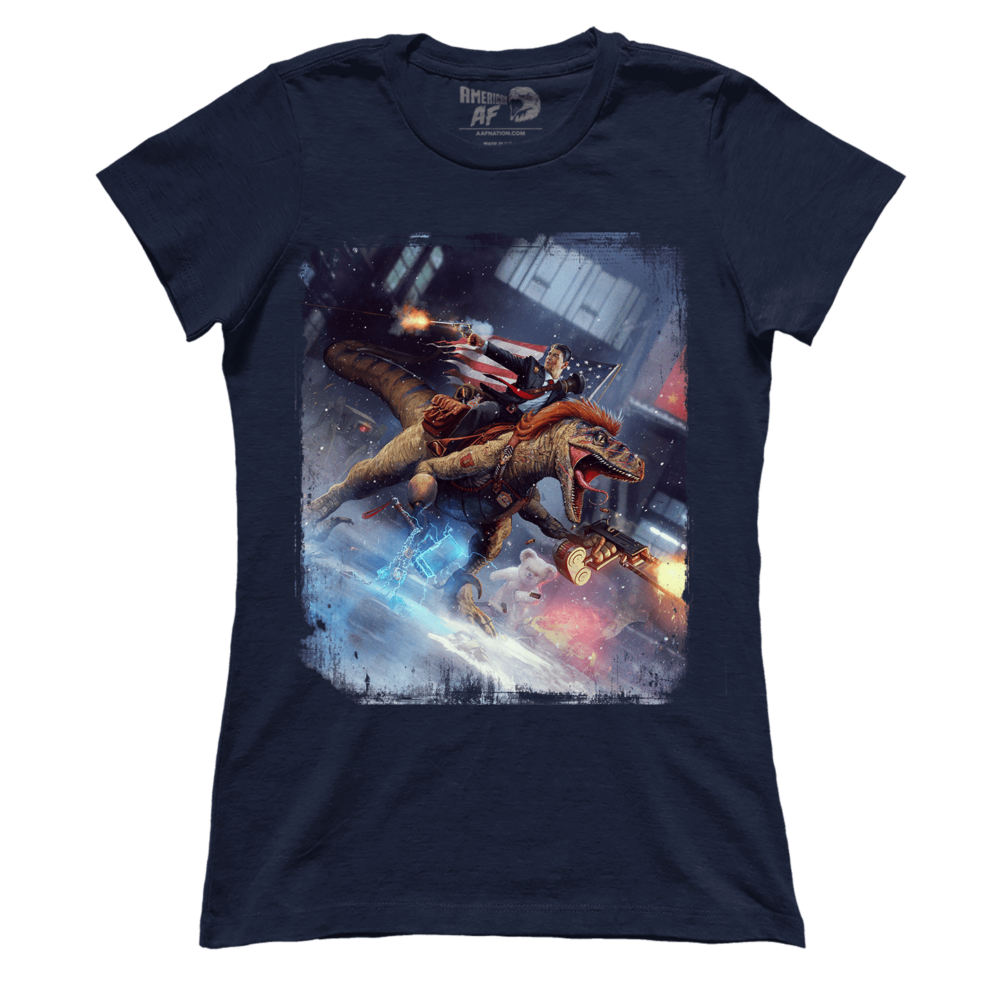 T-shirt Premium Ladies Tee / Midnight Navy / XS Reagan Raptor (Ladies)