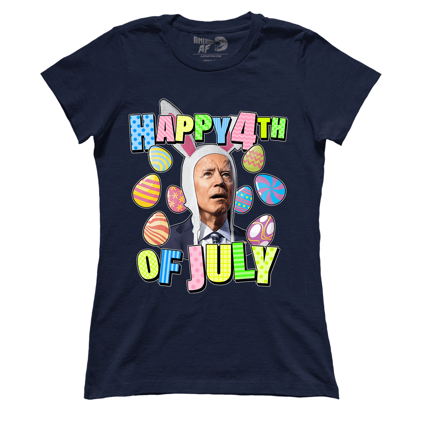 T-shirt Premium Ladies Tee / Midnight Navy / XS Happy 4th Of July - Biden (Ladies)