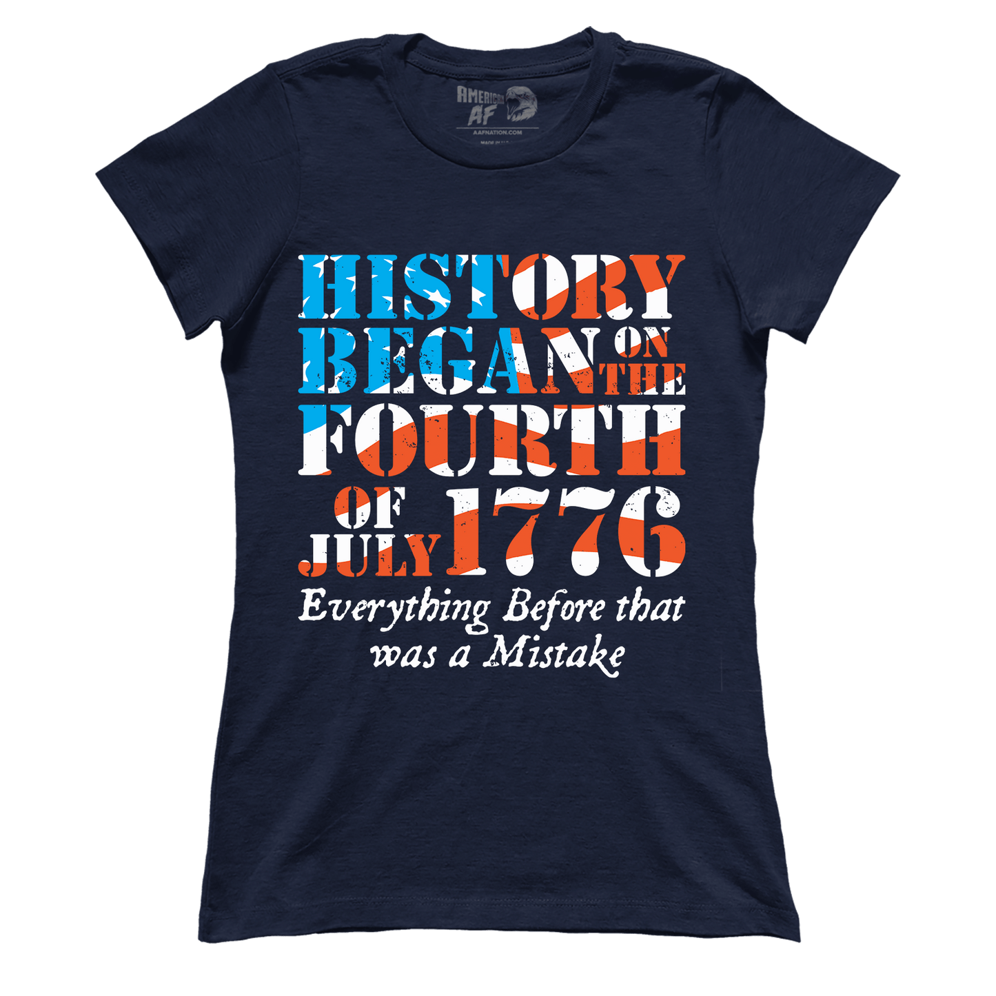 T-shirt History Began In 1776 (Ladies)