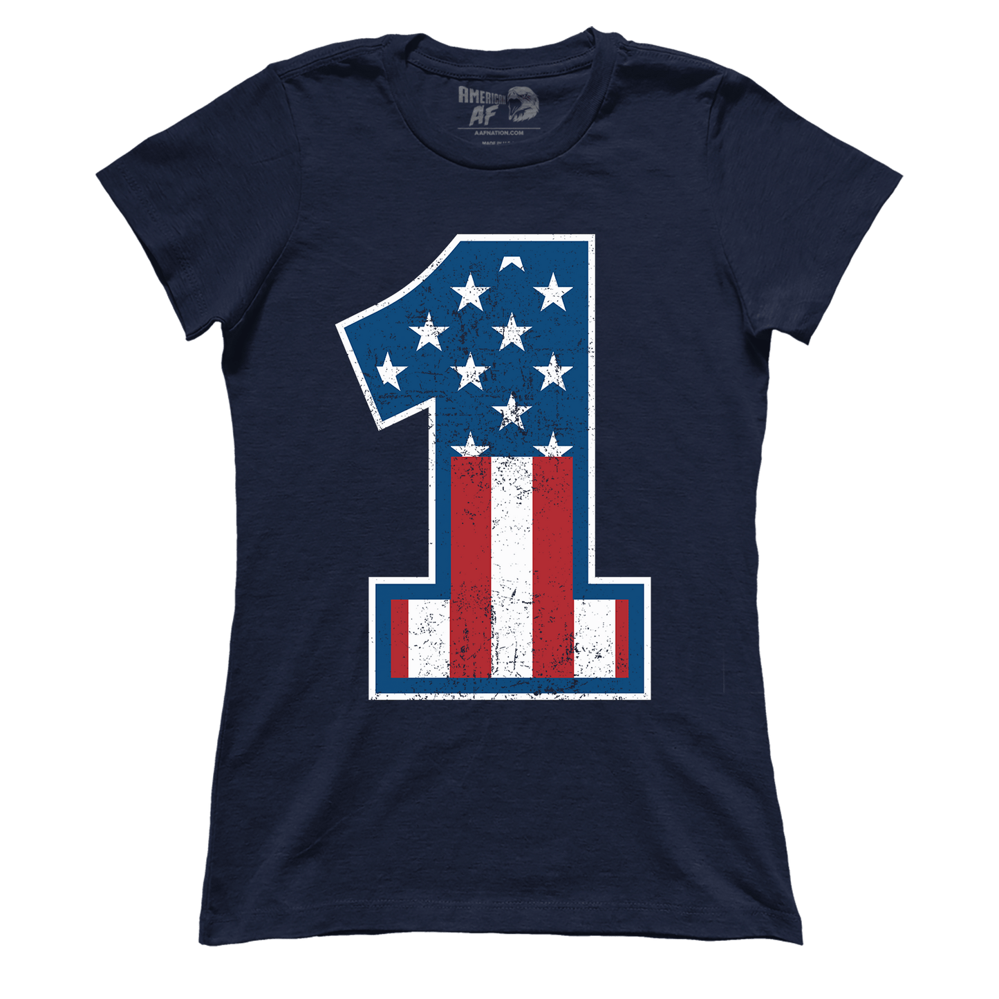 T-shirt Premium Ladies Tee / Midnight Navy / XS Number 1 Flag (Ladies)