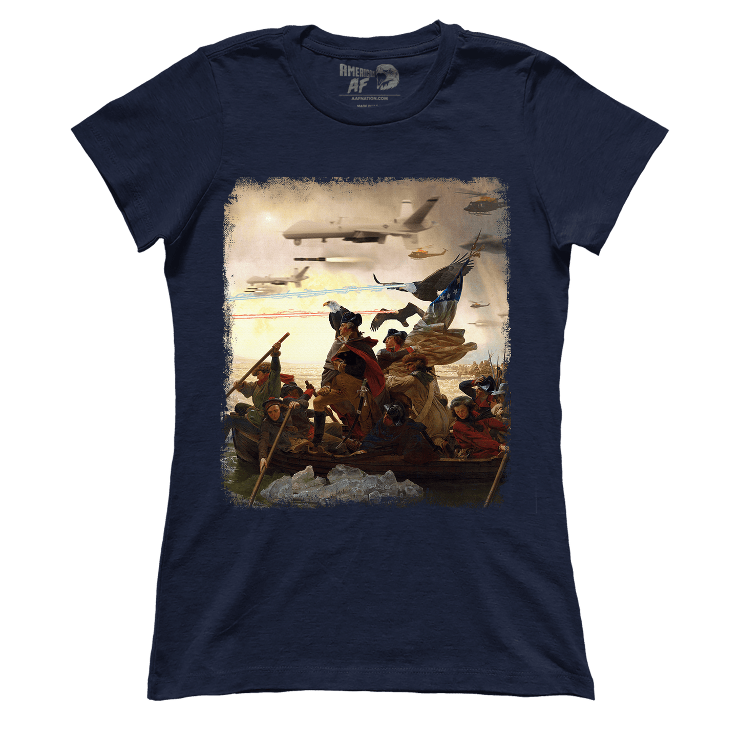 Apparel Premium Ladies Tee / Midnight Navy / XS Crossing Delaware (Ladies)