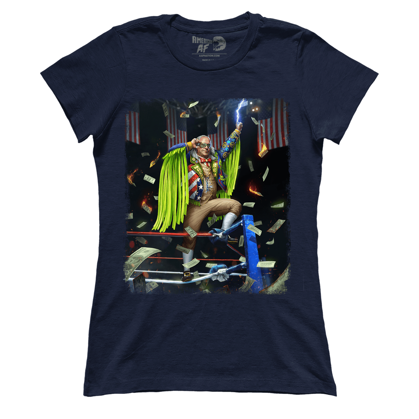 Apparel Premium Ladies Tee / Midnight Navy / XS Benny F Wrestler (Ladies)