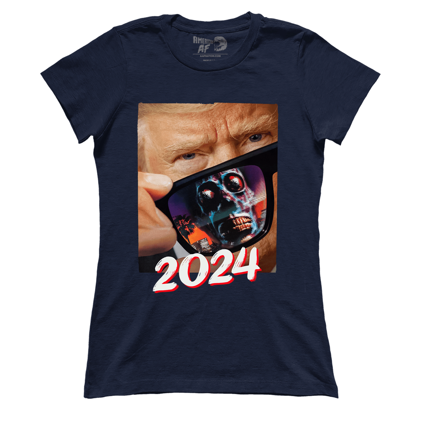 T-shirt Premium Ladies Tee / Midnight Navy / XS Trump 2024 They Live (Ladies)