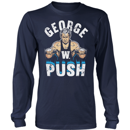 T-shirt Mens Long Sleeve / Midnight Navy / S George W Push