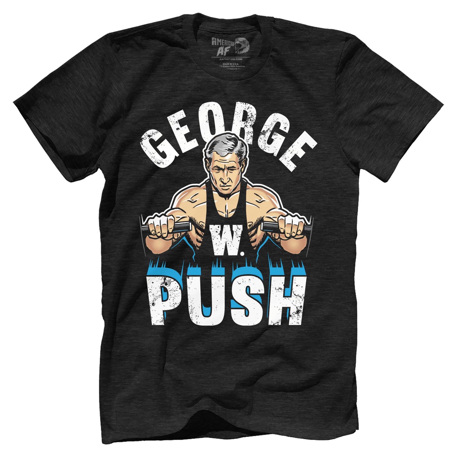 T-shirt Premium Mens Triblend Shirt / Vintage Black / S George W Push