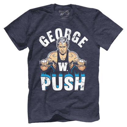 T-shirt Premium Mens Triblend Shirt / Vintage Navy / S George W Push