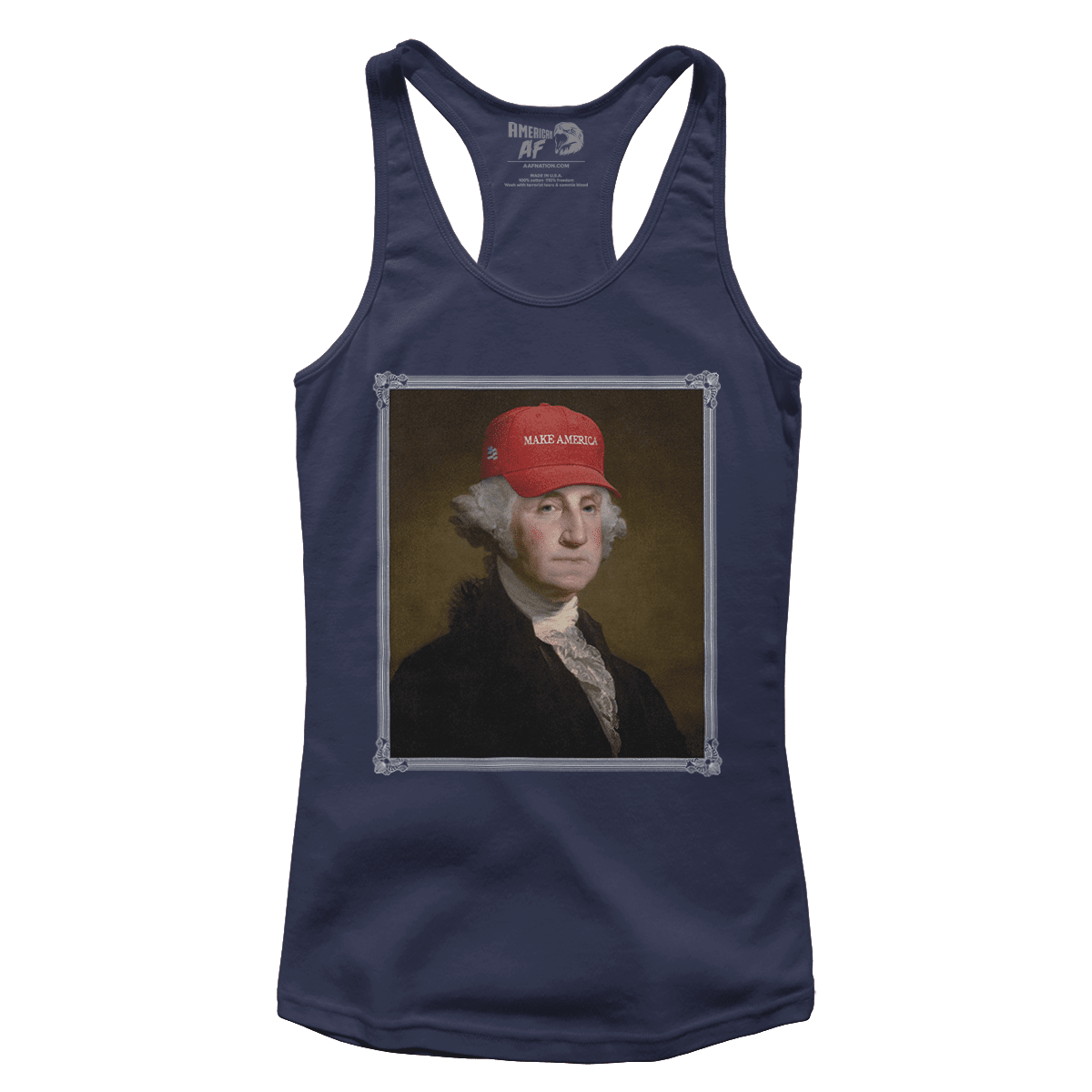 Apparel Premium Ladies Racerback Tank / Midnight Navy / XS George Washington - Make America V2 (Ladies)