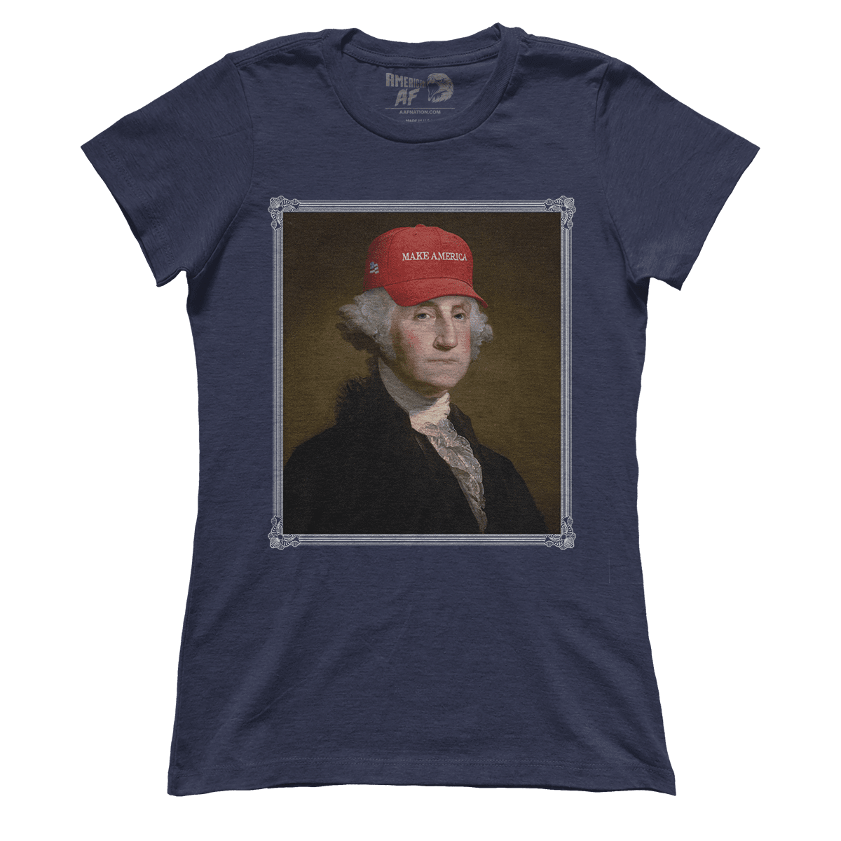 Apparel Premium Ladies Tee / Midnight Navy / XS George Washington - Make America V2 (Ladies)