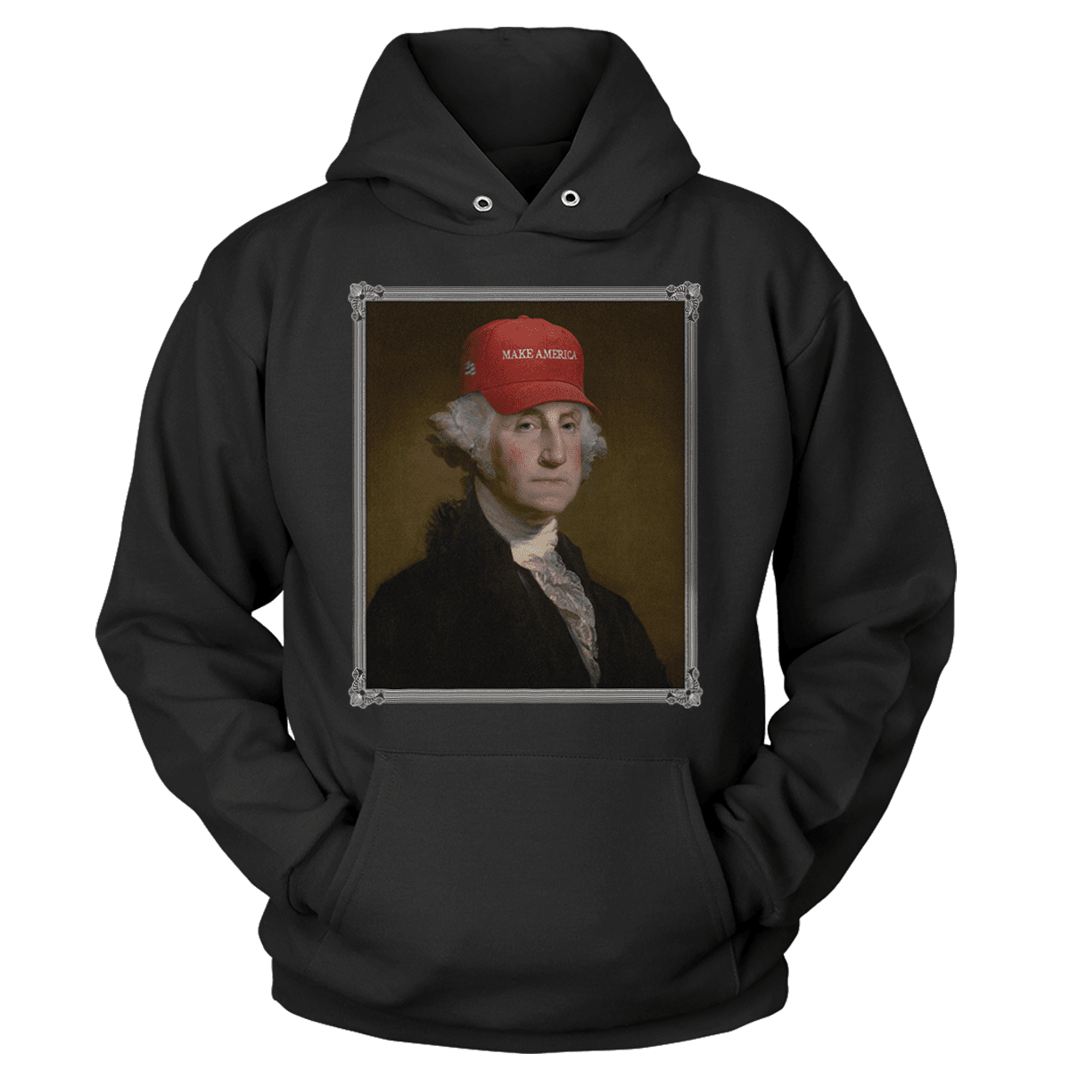 Apparel Premium Soft Hoodie / Black / XS George Washington - Make America V2 (Ladies)