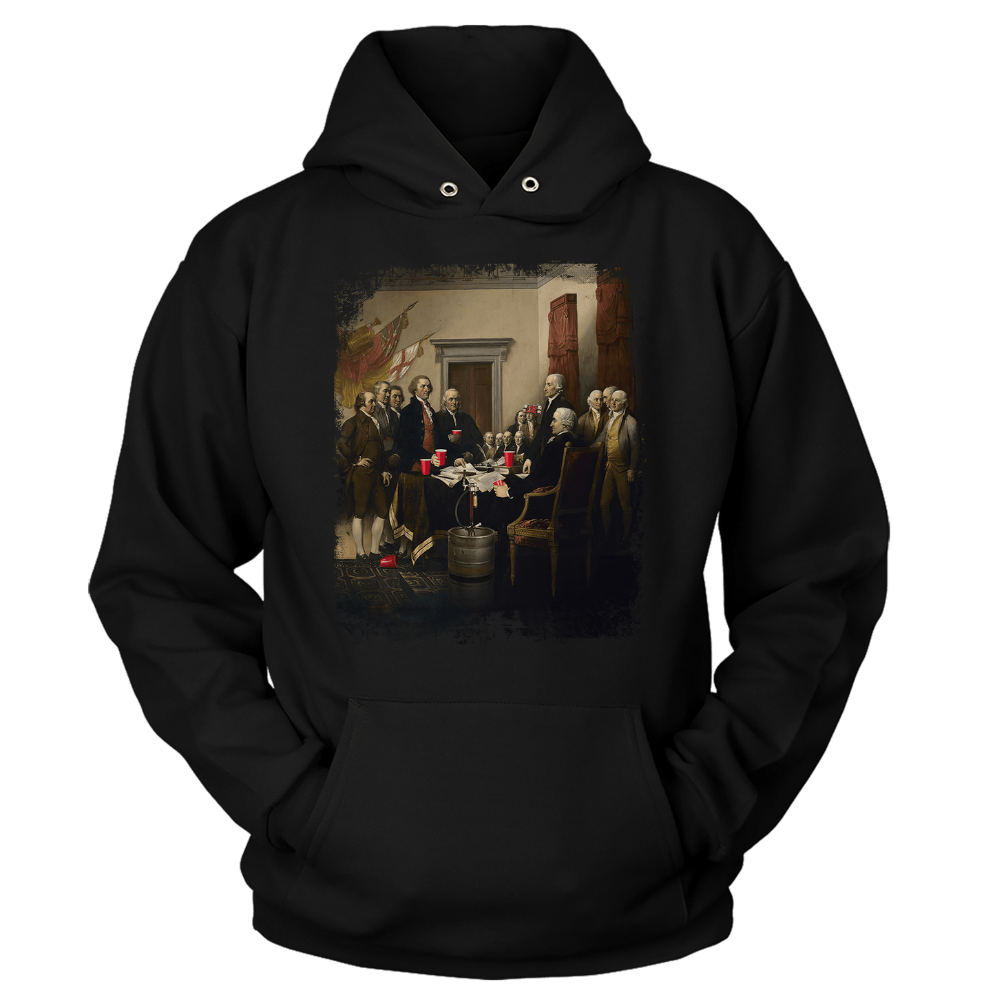 T-shirt Premium Soft Hoodie / Black / XS Party Like Our Forefathers (Ladies)