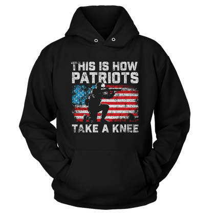 T-shirt Unisex Hoodie / Black / S Patriots Take a Knee