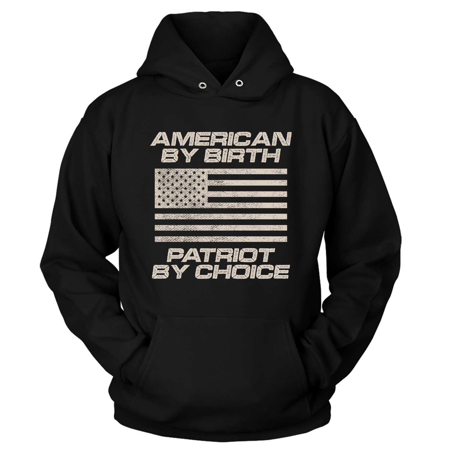 T-shirt Premium Soft Hoodie / Black / XS American by Birth (Ladies)