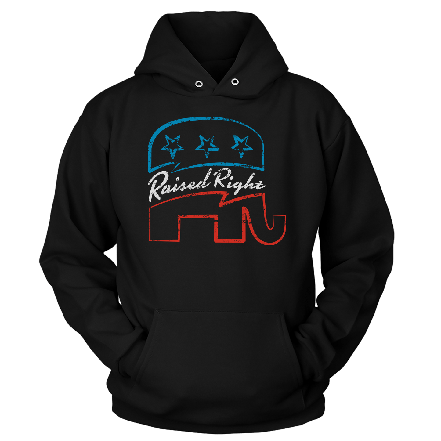 T-shirt Unisex Hoodie / Black / S Raised Right