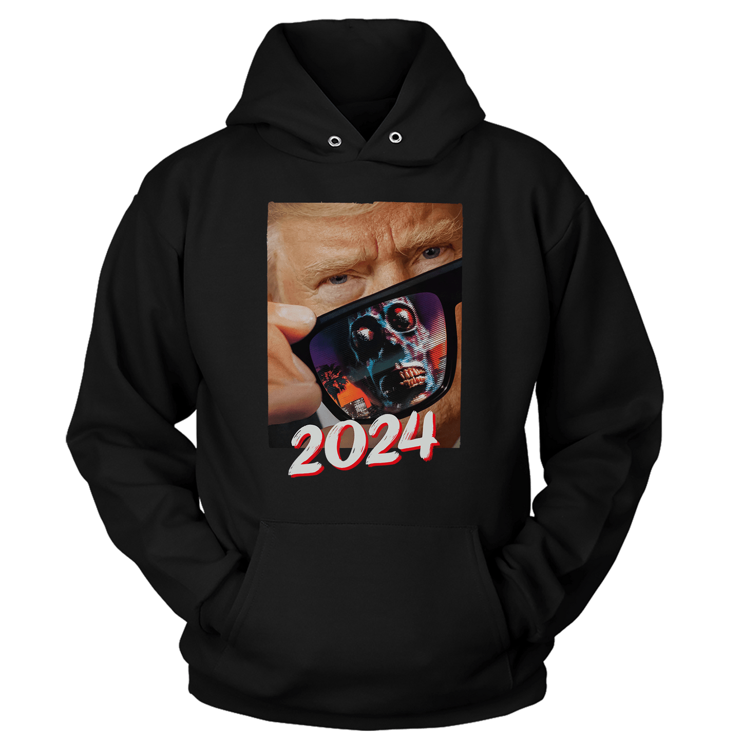 T-shirt Premium Soft Hoodie / Black / XS Trump 2024 They Live (Ladies)