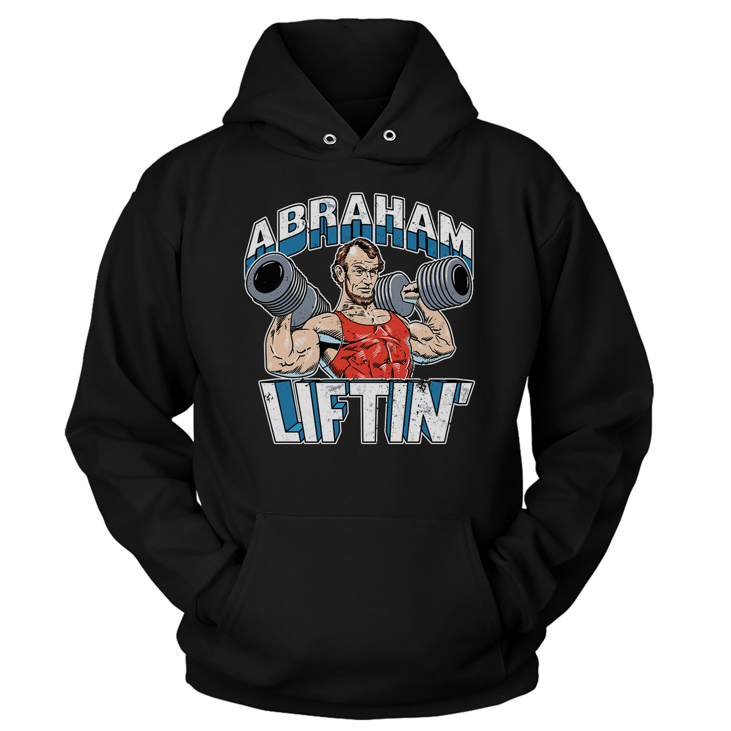 T-shirt Unisex Hoodie / Black / S Abraham Liftin'