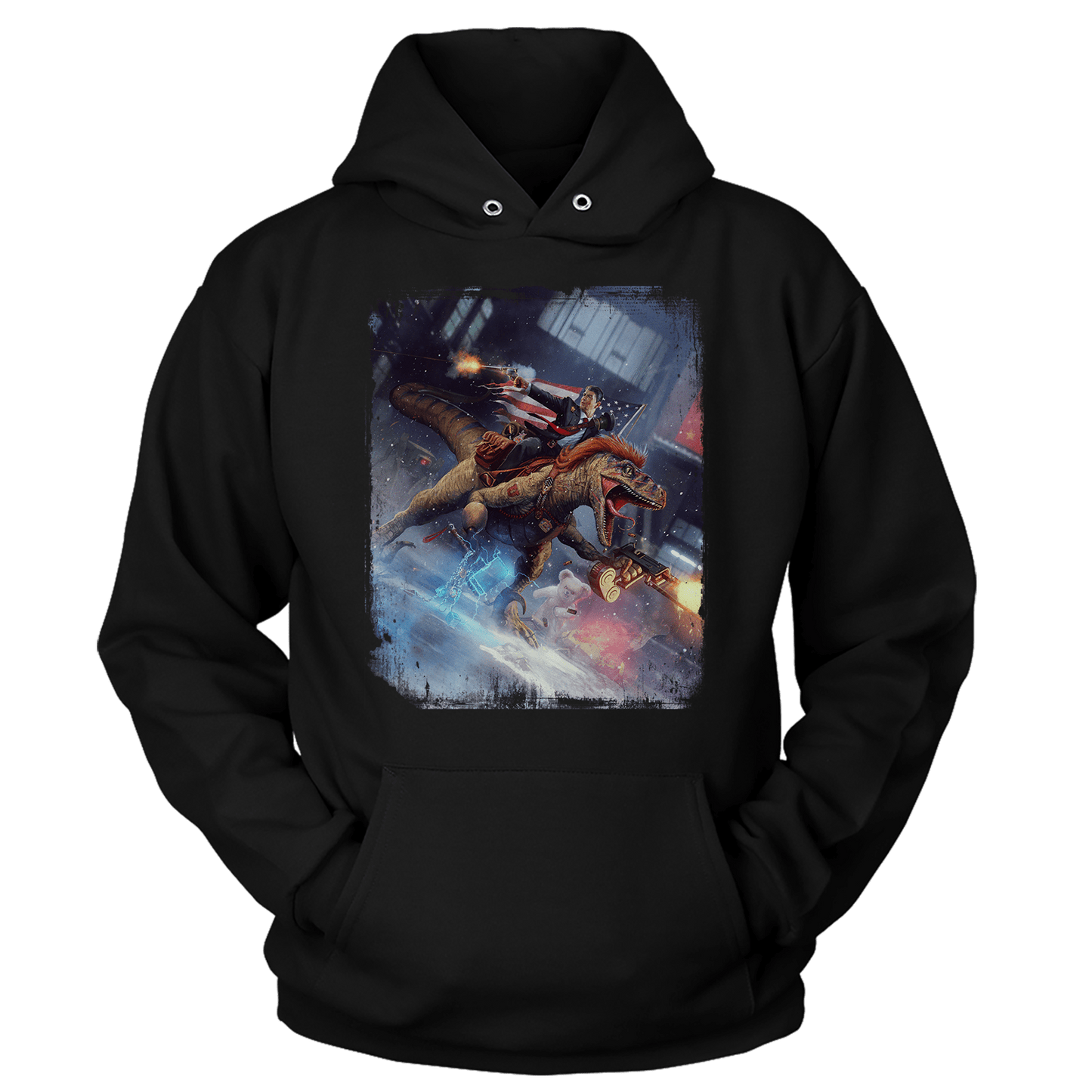 T-shirt Premium Soft Hoodie / Black / XS Reagan Raptor (Ladies)