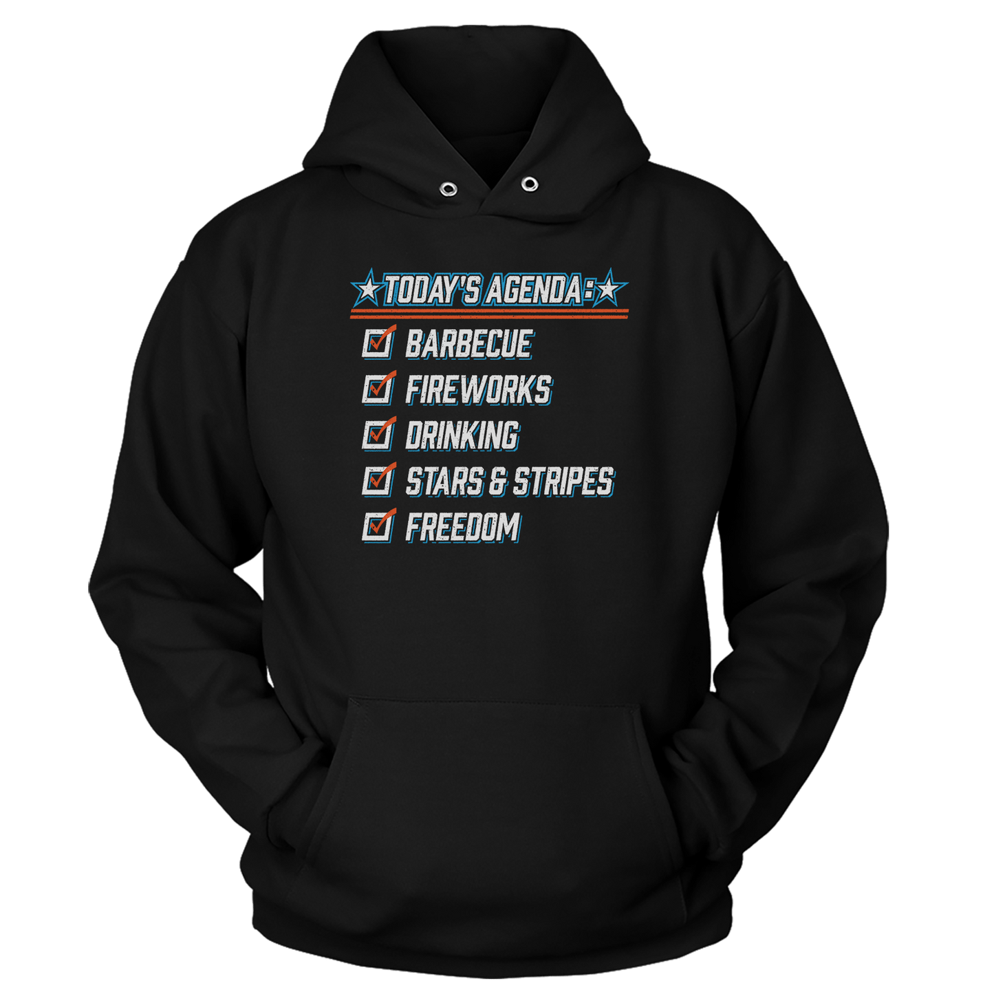 Apparel Premium Soft Hoodie / Black / XS Today's Agenda - Ladies