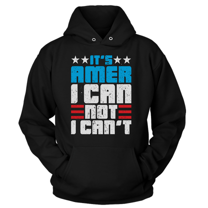 Apparel Unisex Hoodie / Black / S Amer I Can