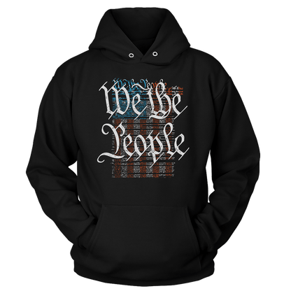 T-shirt Unisex Hoodie / Black / S We The People Flag