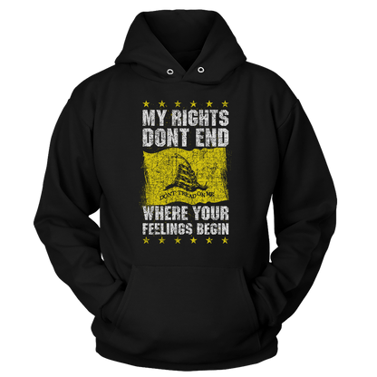 T-shirt My Rights Don't End - Don't Tread on Me (Ladies)