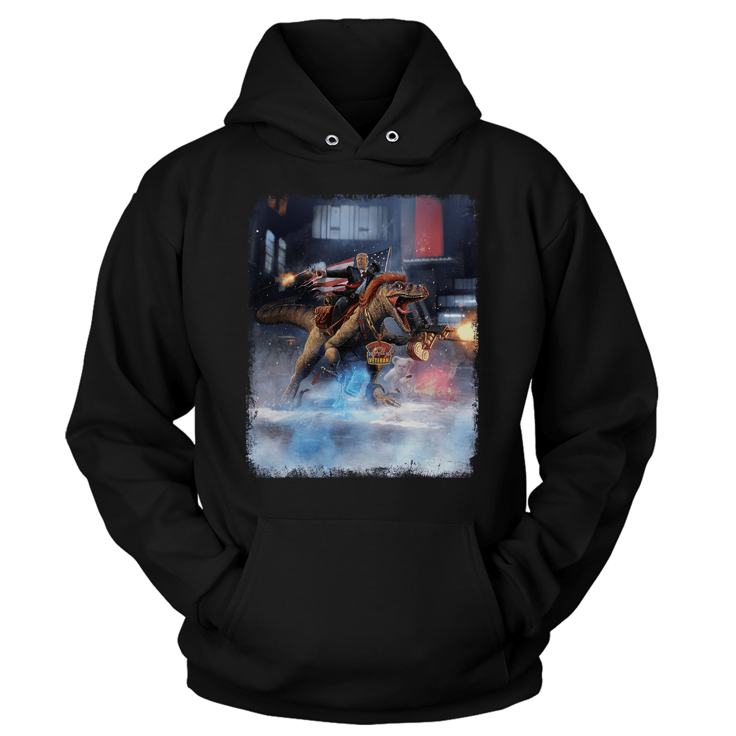 T-shirt Premium Soft Hoodie / Black / XS Trump Raptor (Ladies)