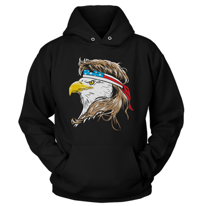 T-shirt Unisex Hoodie / Black / S Merican Eagle