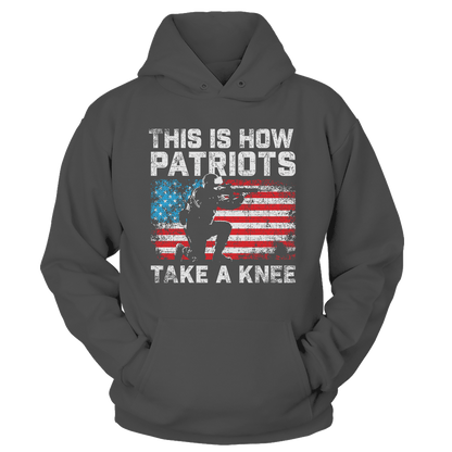 T-shirt Unisex Hoodie / Charcoal / S Patriots Take a Knee