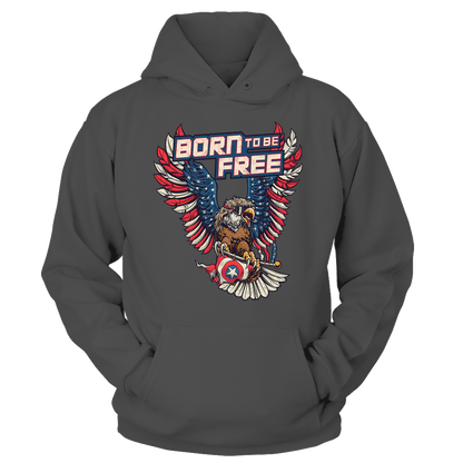 T-shirt Unisex Hoodie / Charcoal / S Born to be Free