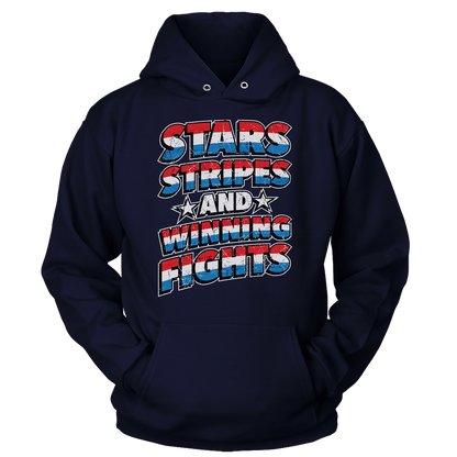 T-shirt Stars Stripes and Winning Fights