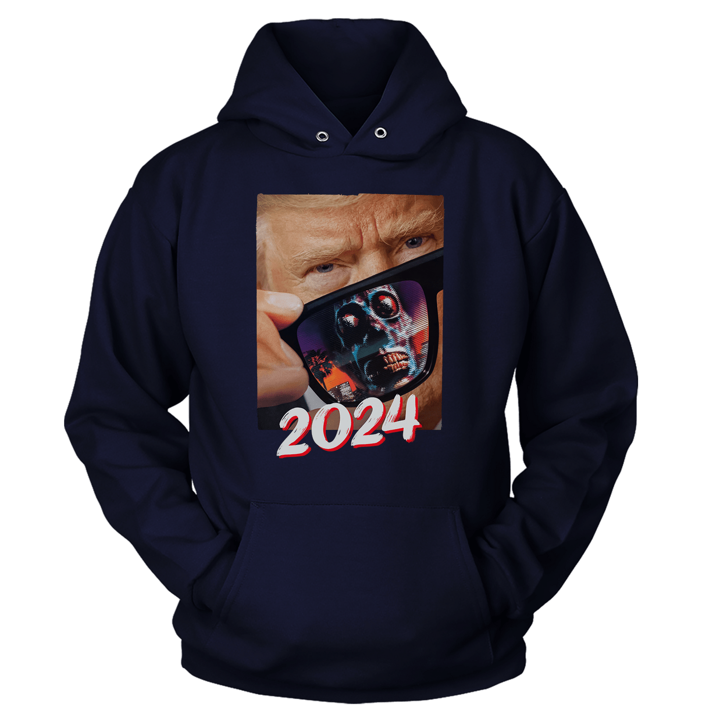 T-shirt Premium Soft Hoodie / True Navy / XS Trump 2024 They Live (Ladies)