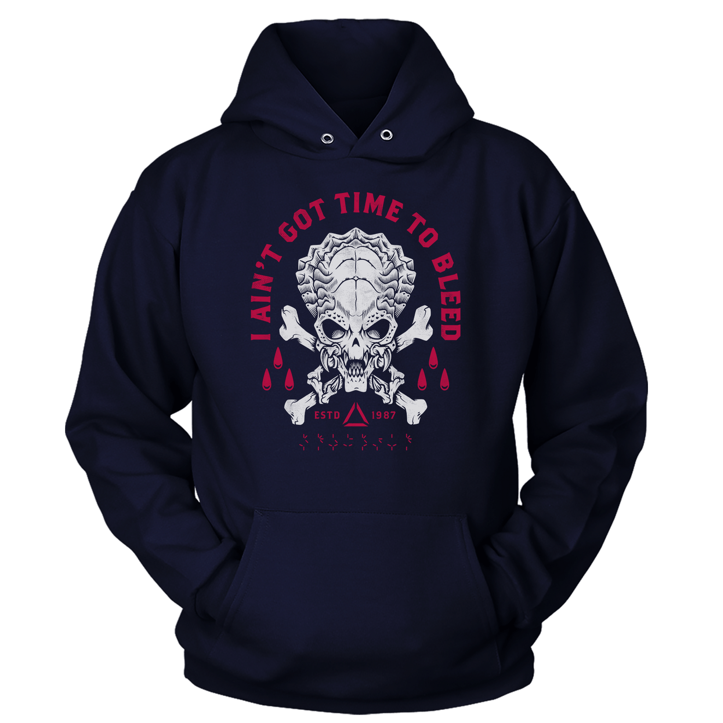 T-shirt Unisex Hoodie / Navy / S Time To Bleed