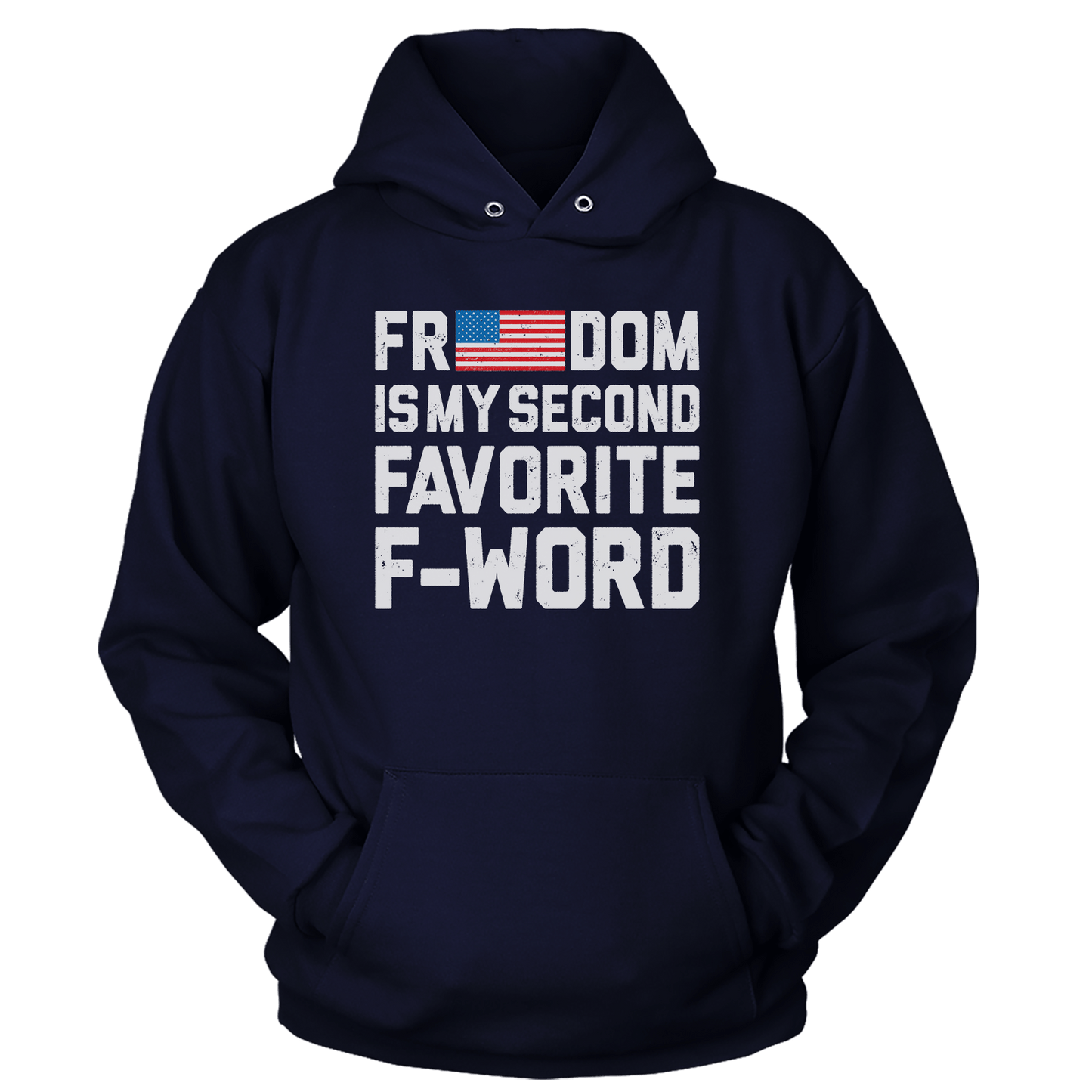 T-shirt Premium Soft Hoodie / True Navy / XS Freedom Favorite Word (Ladies)