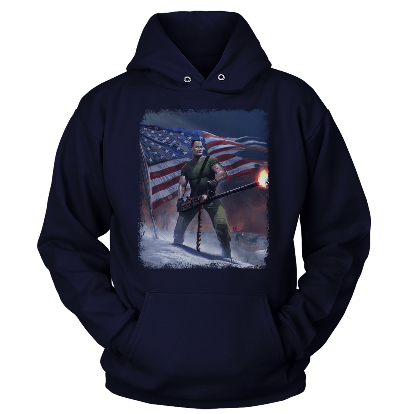 Apparel Unisex Hoodie / Navy / S Chesty Puller Frozen Chosin' Zoom