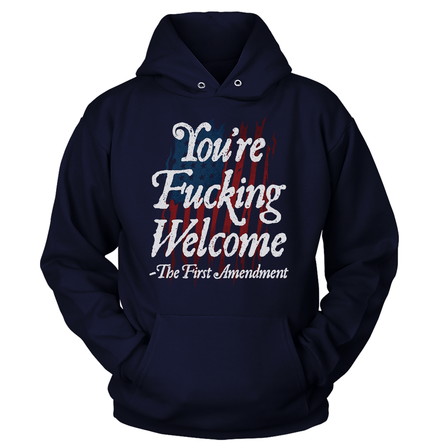 T-shirt Unisex Hoodie / Navy / S You're Fucking Welcome