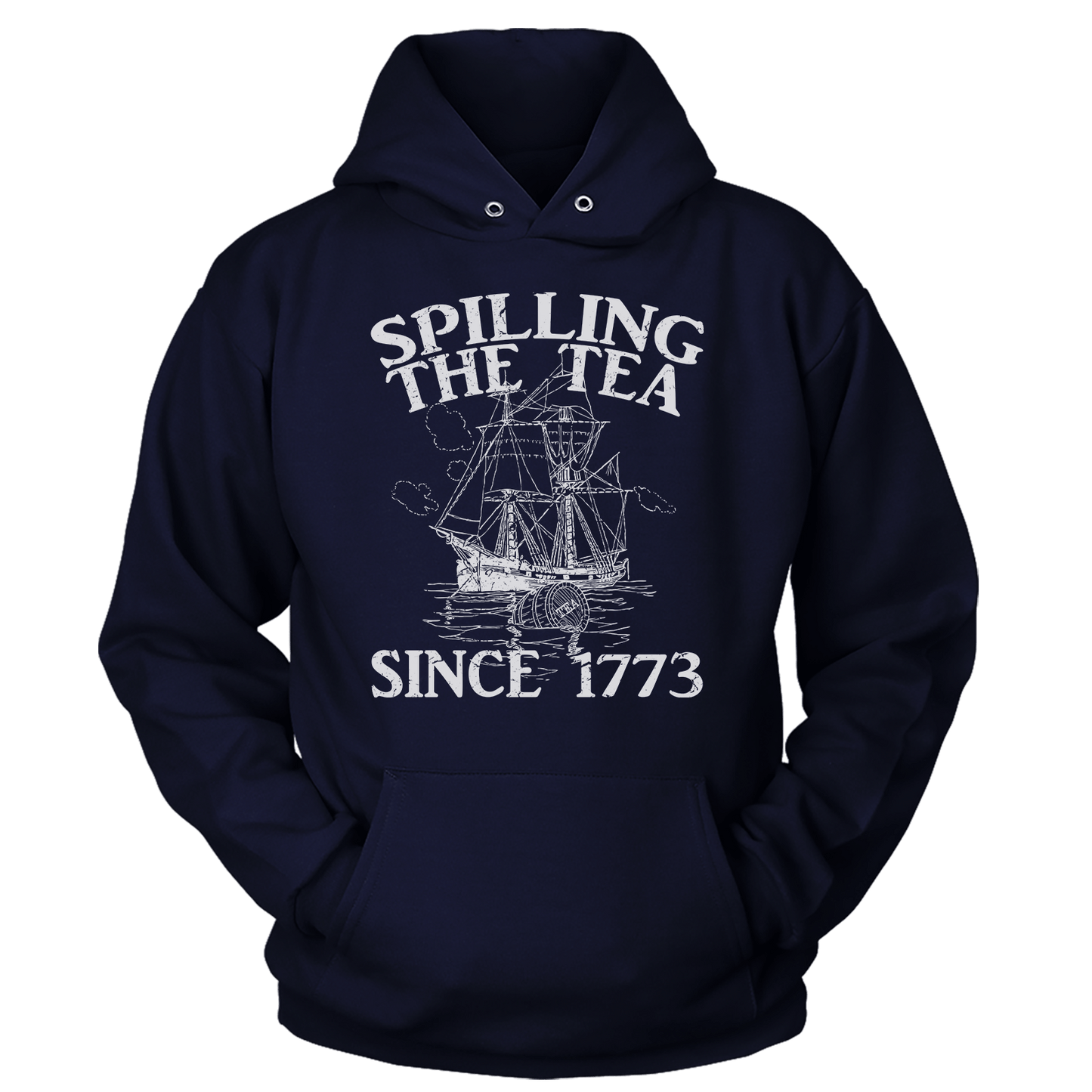 Apparel Premium Soft Hoodie / True Navy / XS Spilling The Tea Since 1773 (Ladies)