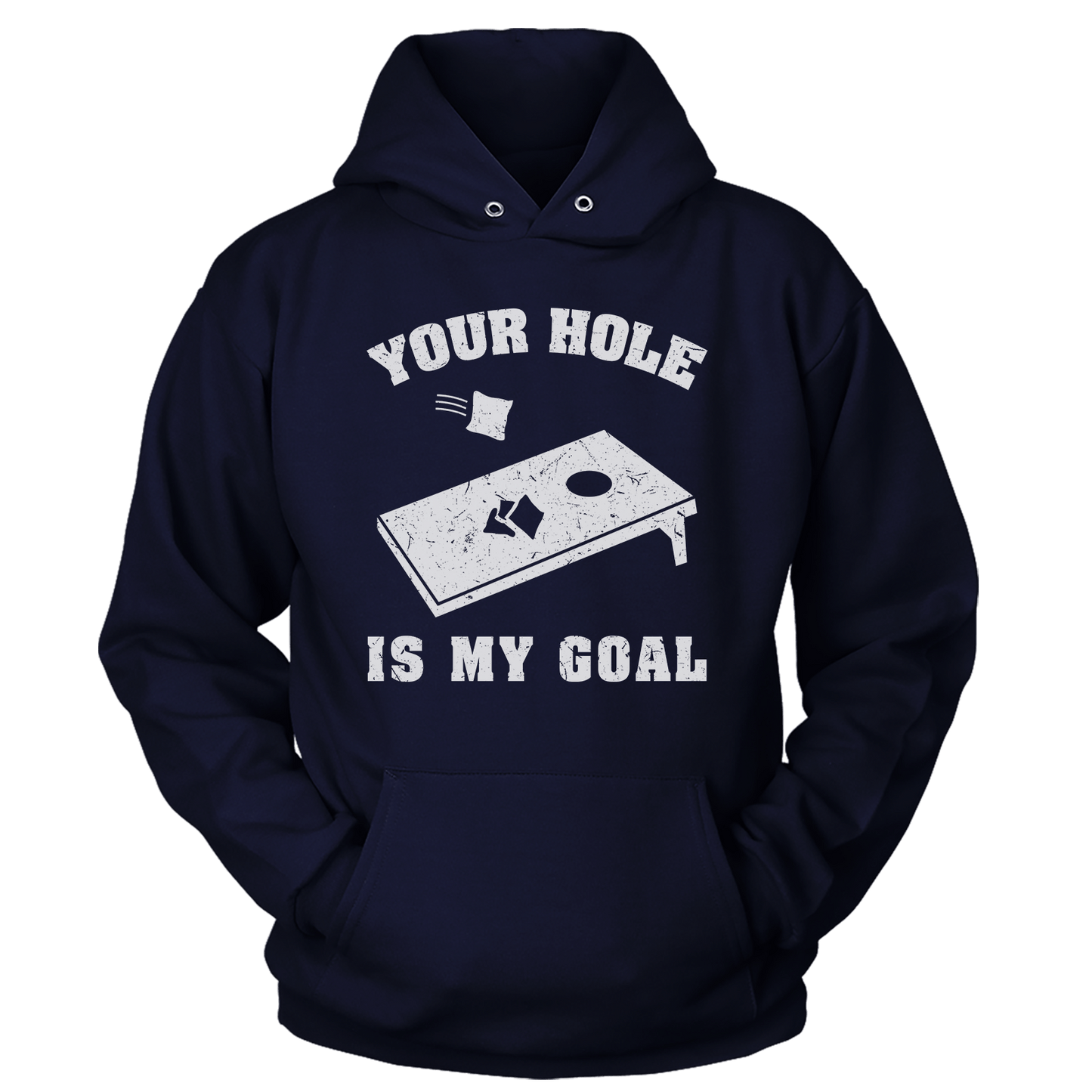 Apparel Premium Soft Hoodie / True Navy / XS Your Hole Is My Goal (Ladies)