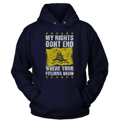 T-shirt My Rights Don't End - Don't Tread on Me (Ladies)