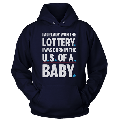 Apparel Unisex Hoodie / Navy / S U.S. Of A.