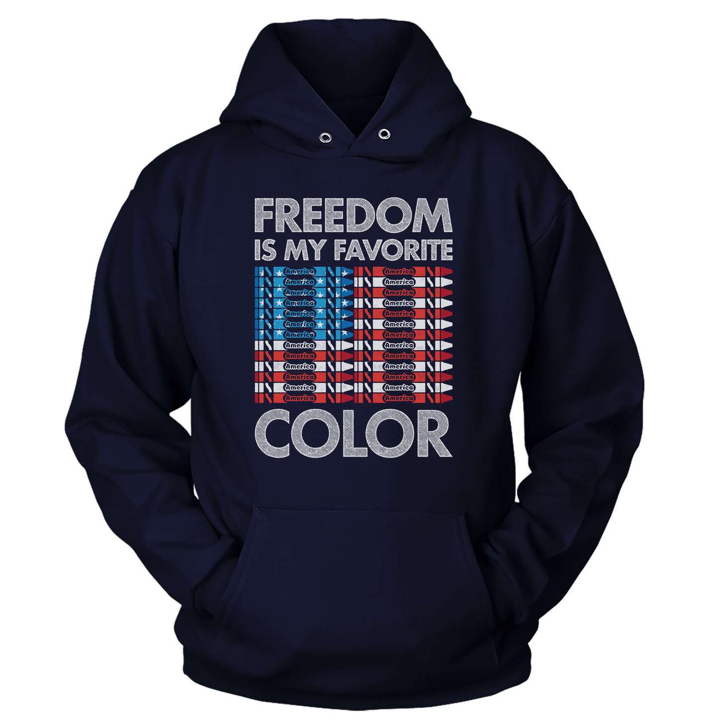 Apparel Unisex Hoodie / Navy / S Freedom is my Favorite Color